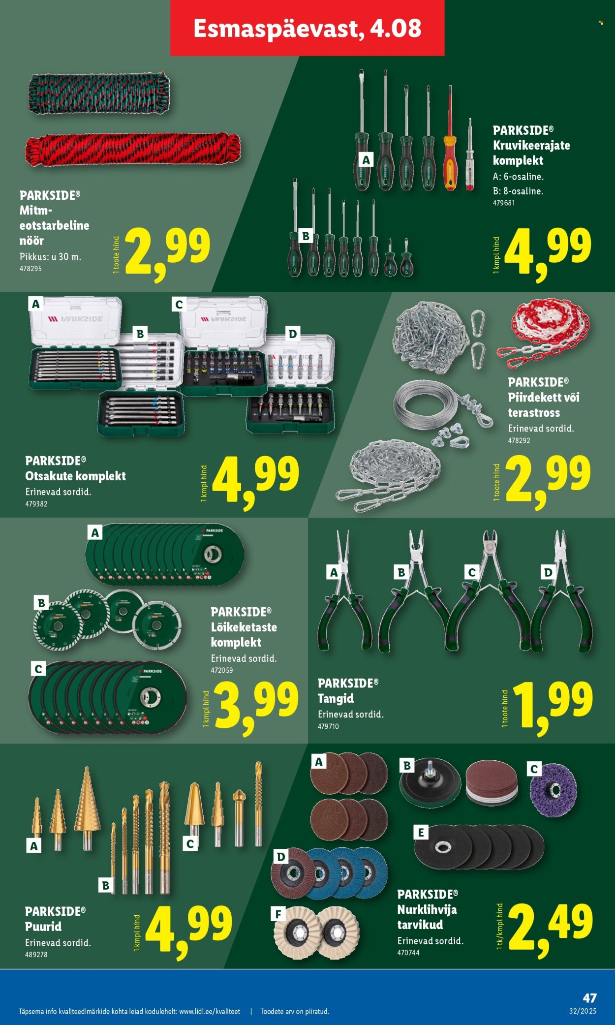 Lidl kliendileht - 07.08.2025 - 10.08.2025. Lehekülg 47