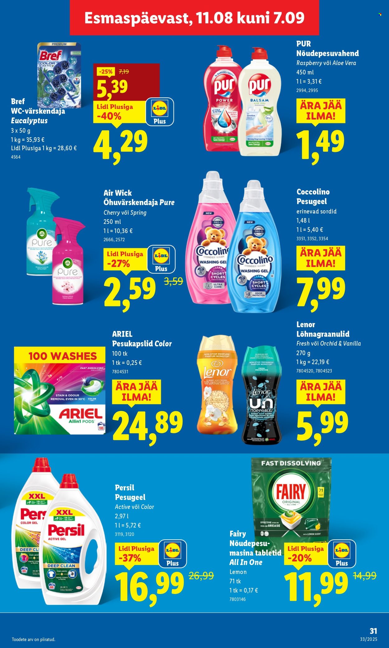 Lidl kliendileht - 11.08.2025 - 17.08.2025. Lehekülg 31