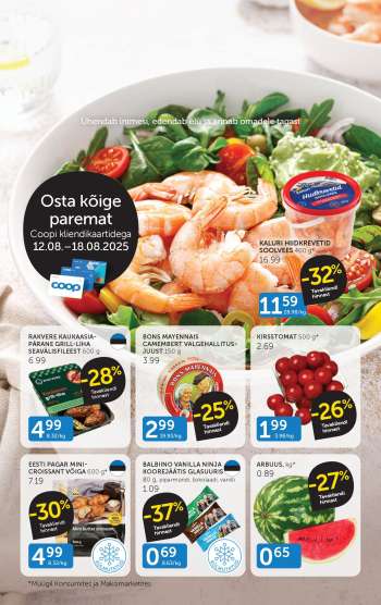 Kaupluse Coop kliendileht - 12.08.2025 - 18.08.2025.