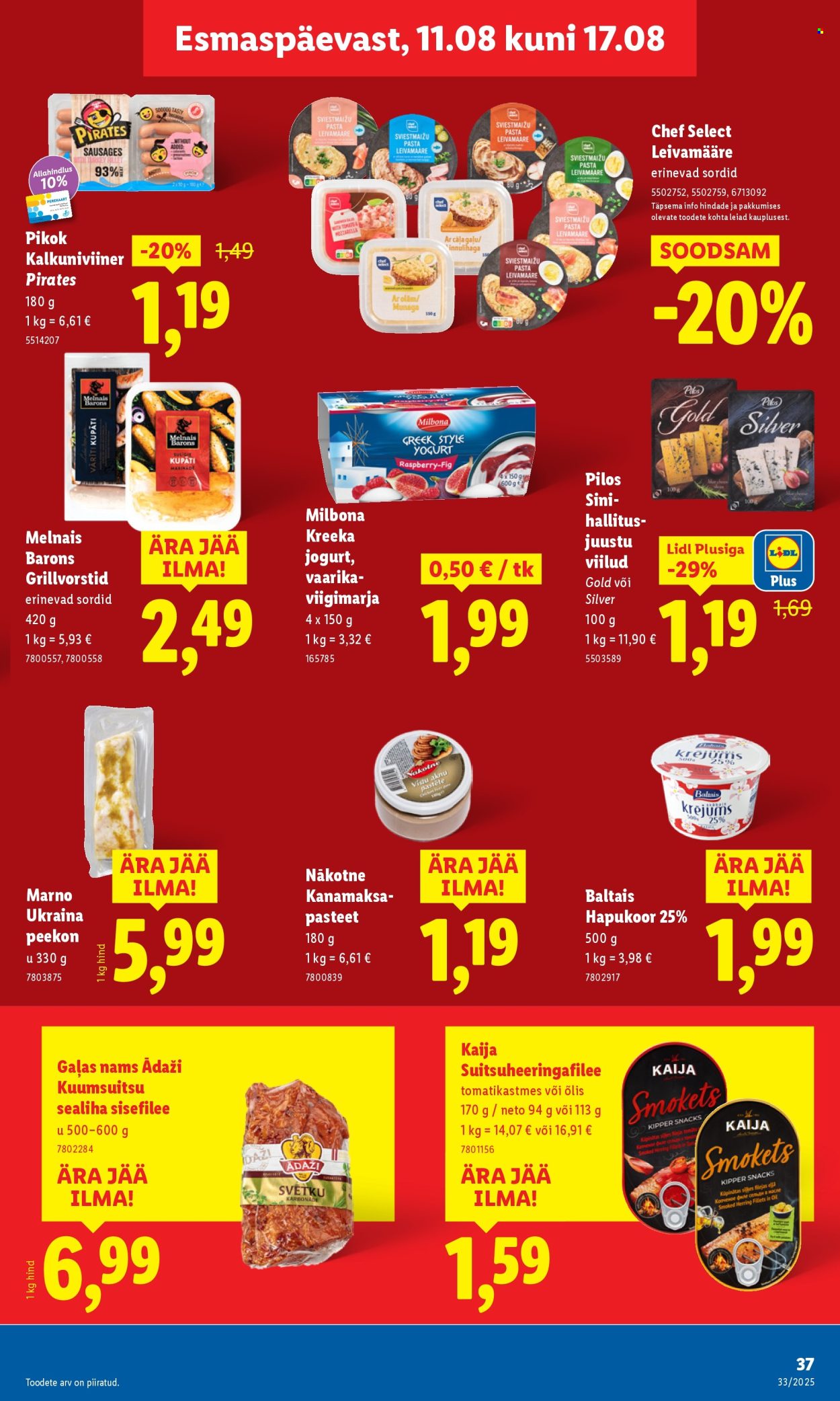 Lidl kliendileht - 14.08.2025 - 17.08.2025. Lehekülg 37