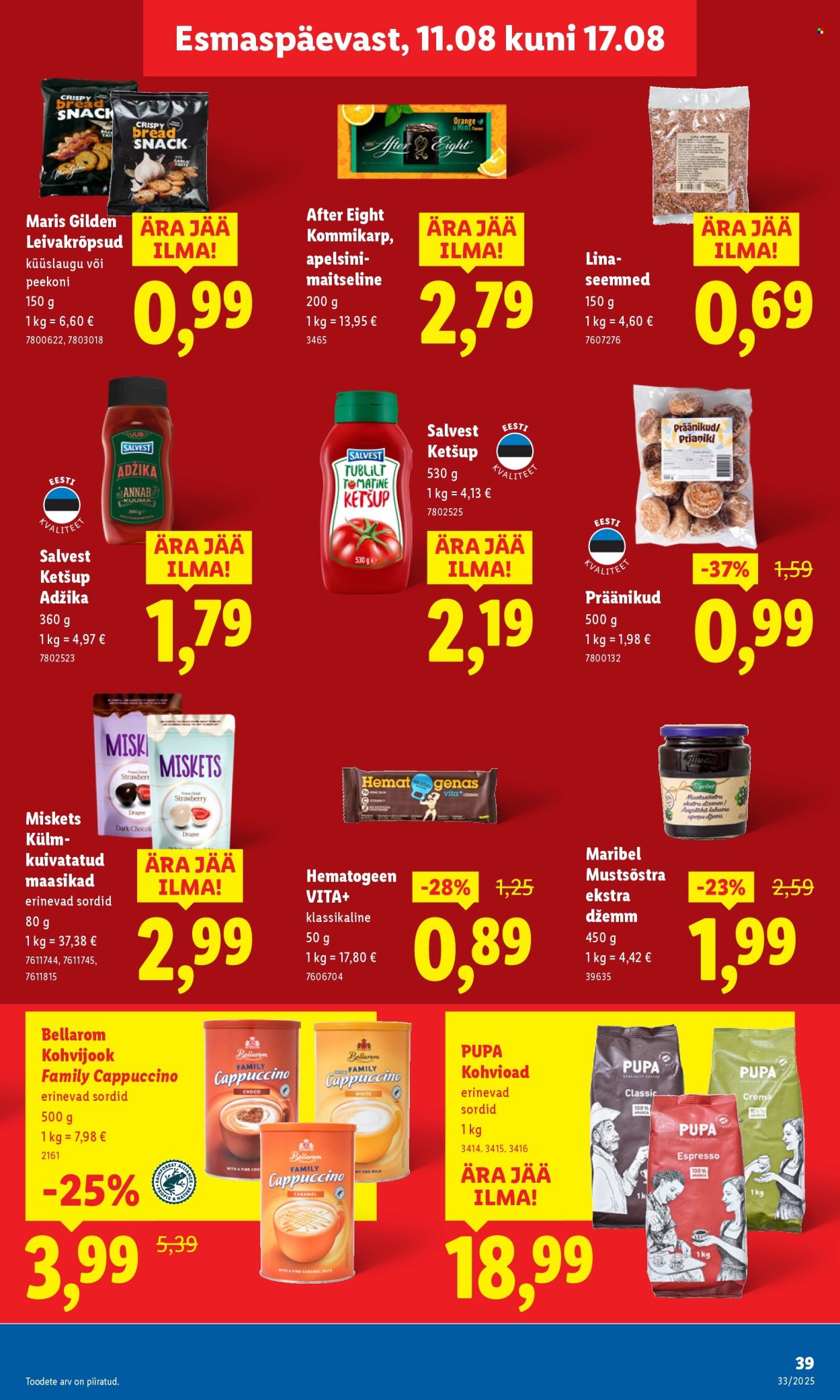 Lidl kliendileht - 14.08.2025 - 17.08.2025. Lehekülg 39