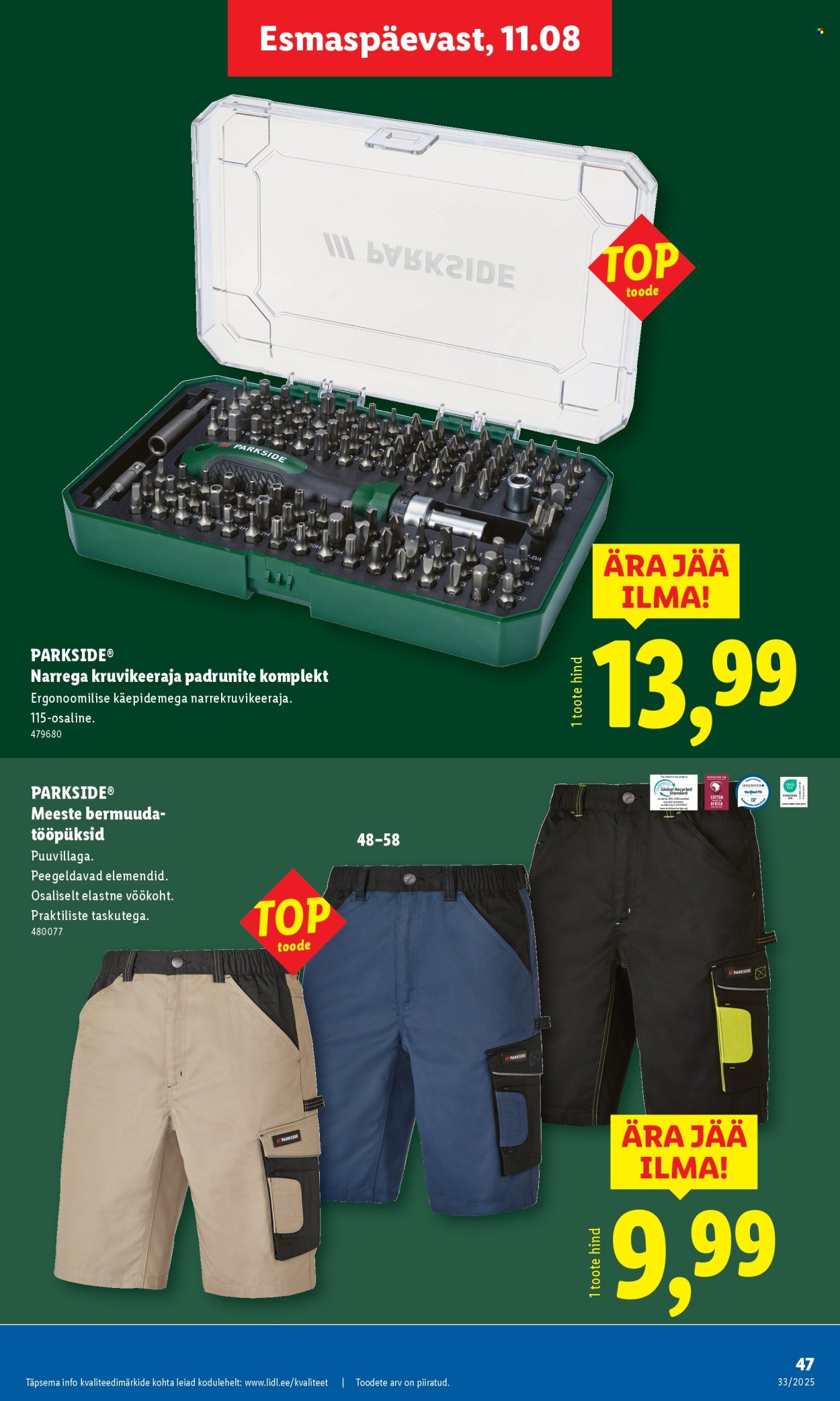Lidl kliendileht - 14.08.2025 - 17.08.2025. Lehekülg 47