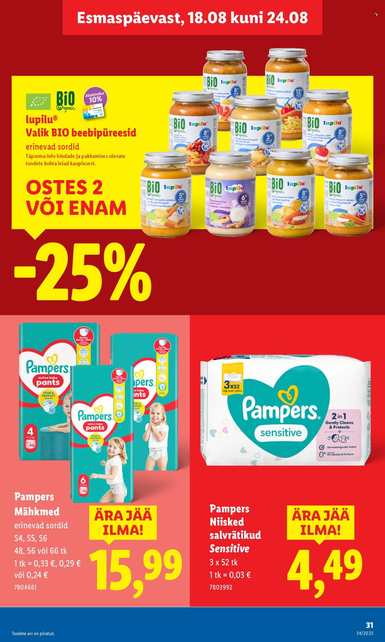 Lidl kliendileht - 18.08.2025 - 24.08.2025. Lehekülg 31