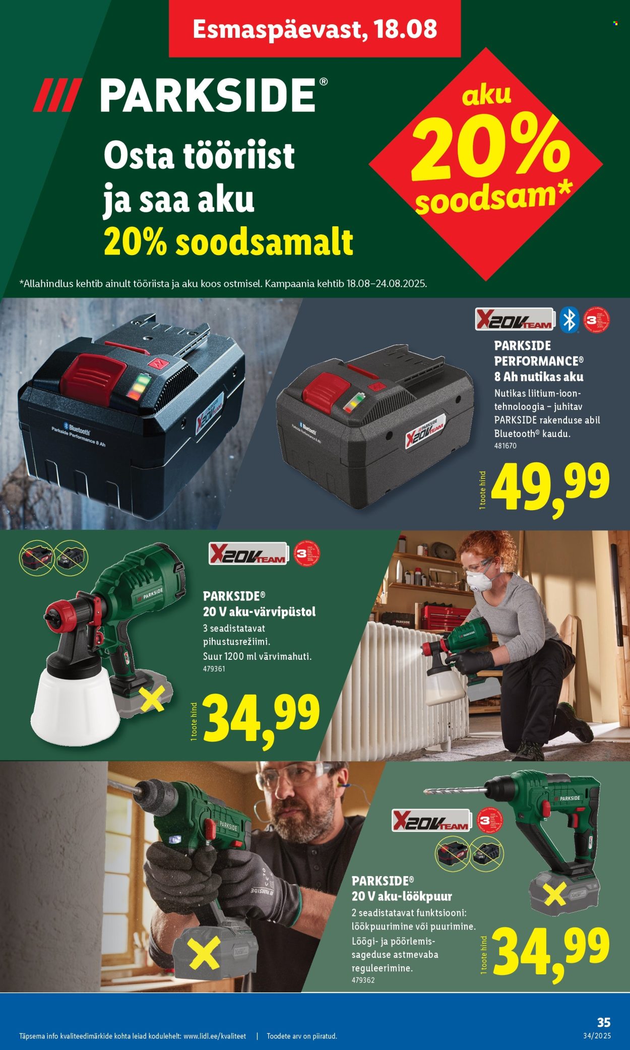 Lidl kliendileht - 18.08.2025 - 24.08.2025. Lehekülg 35