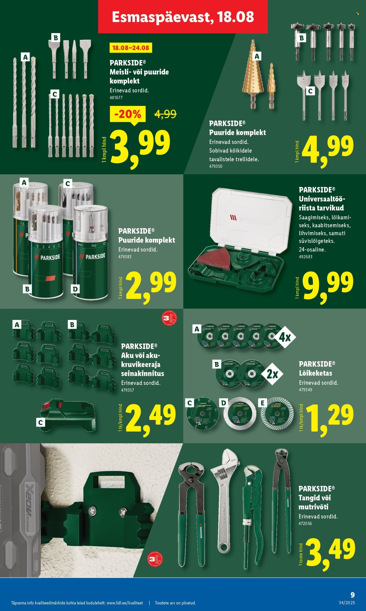 Lidl kliendileht - 18.08.2025 - 24.08.2025. Lehekülg 9
