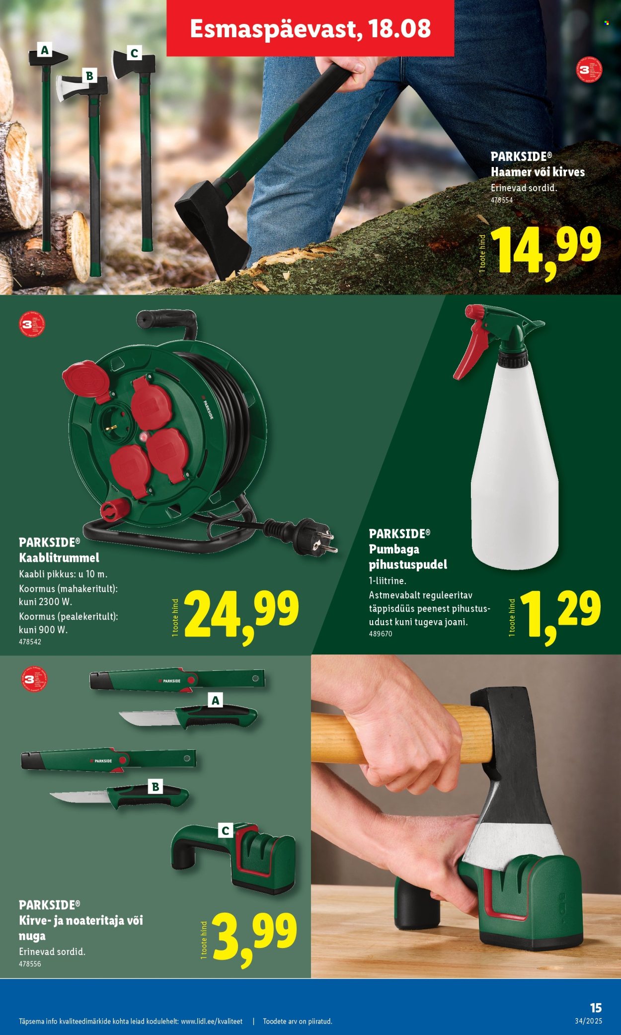 Lidl kliendileht - 18.08.2025 - 24.08.2025. Lehekülg 15