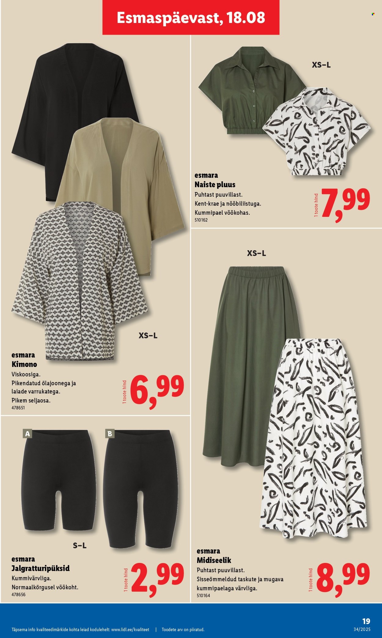 Lidl kliendileht - 18.08.2025 - 24.08.2025. Lehekülg 19
