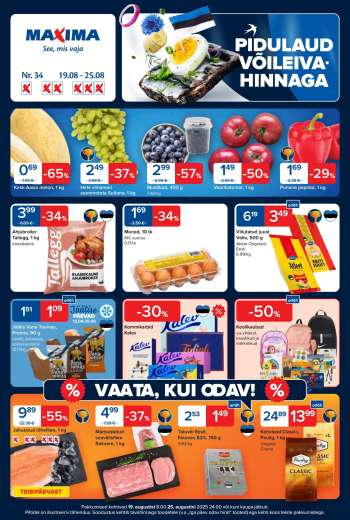 Kaupluse Maxima kliendileht - 19.08.2025 - 25.08.2025.