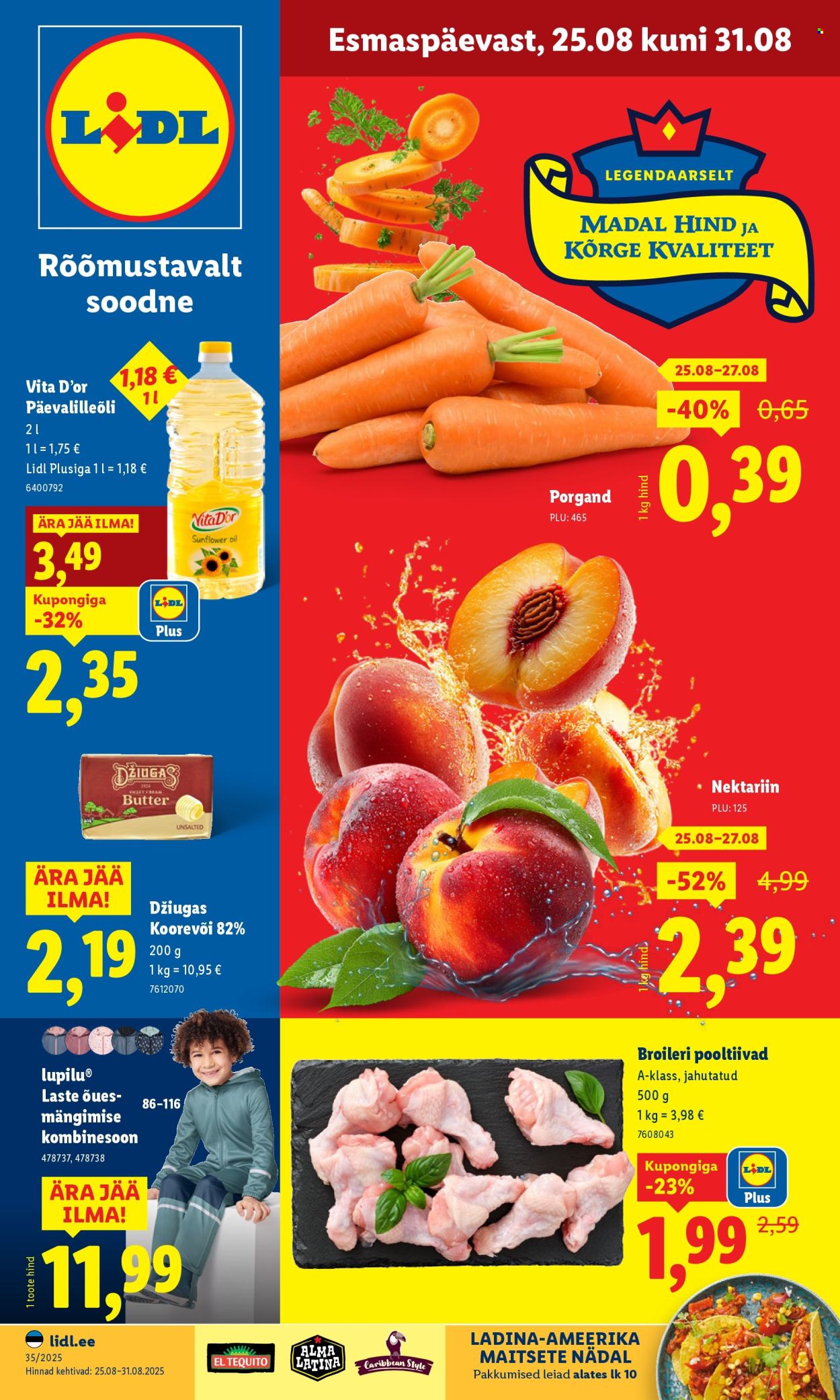 Lidl kliendileht - 25.08.2025 - 31.08.2025. Lehekülg 1