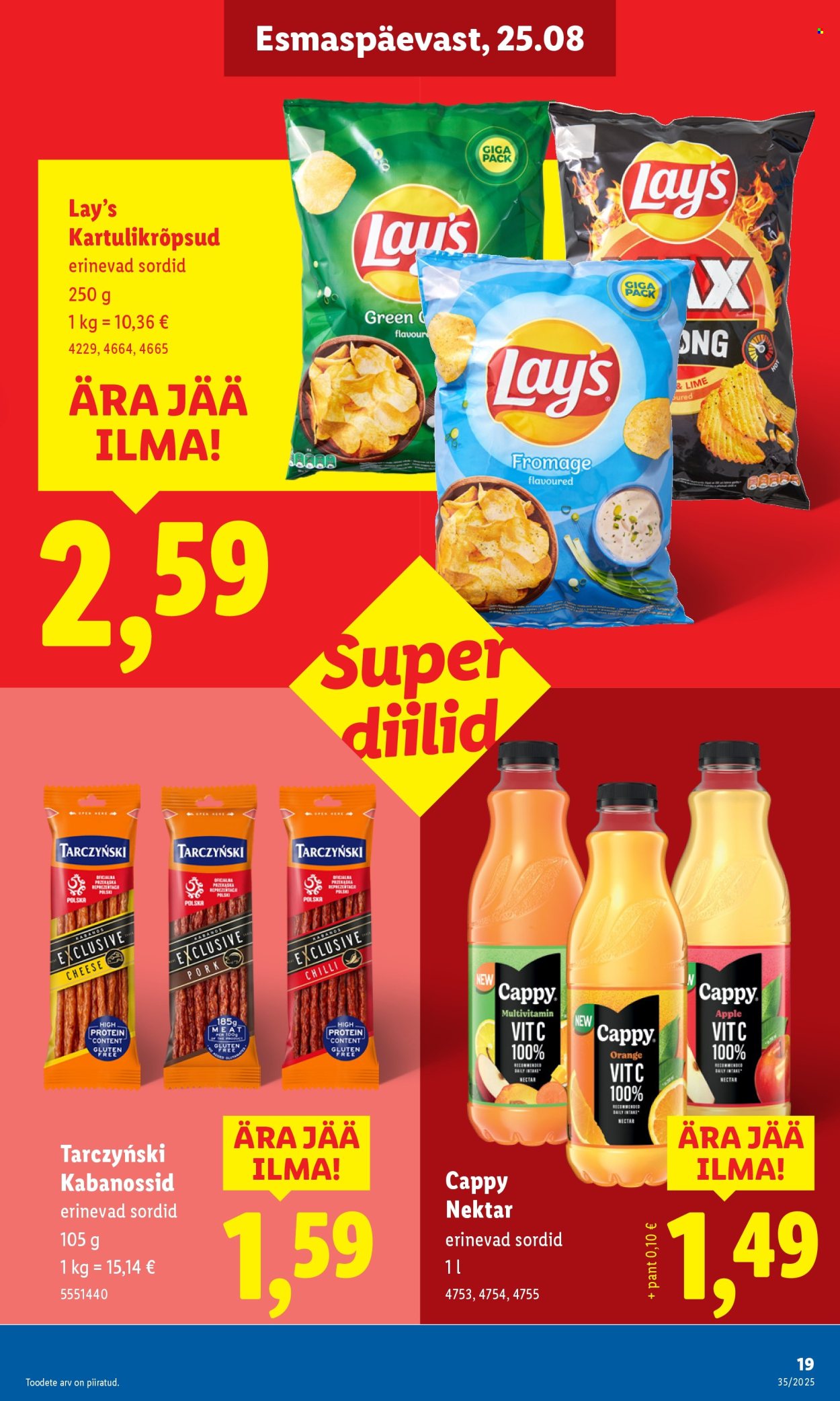 Lidl kliendileht - 25.08.2025 - 31.08.2025. Lehekülg 19