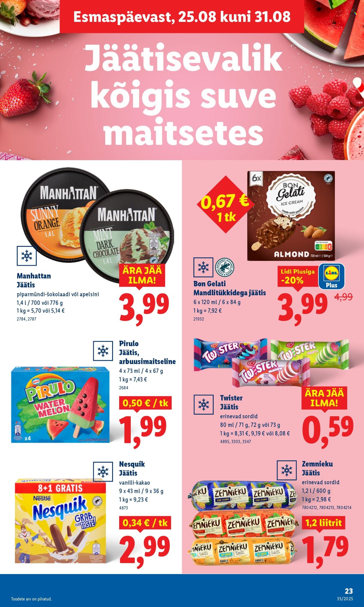 Lidl kliendileht - 25.08.2025 - 31.08.2025. Lehekülg 23