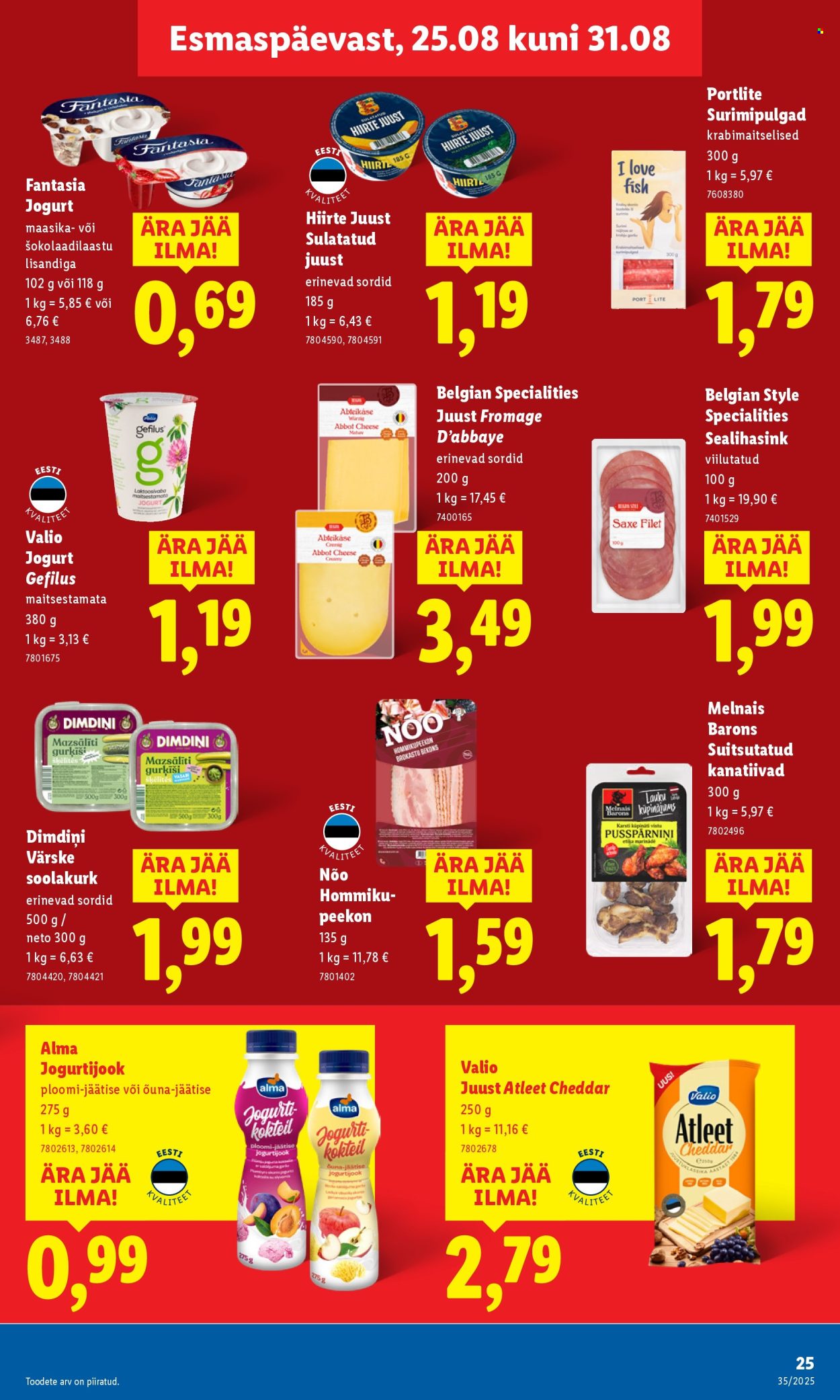 Lidl kliendileht - 25.08.2025 - 31.08.2025. Lehekülg 25