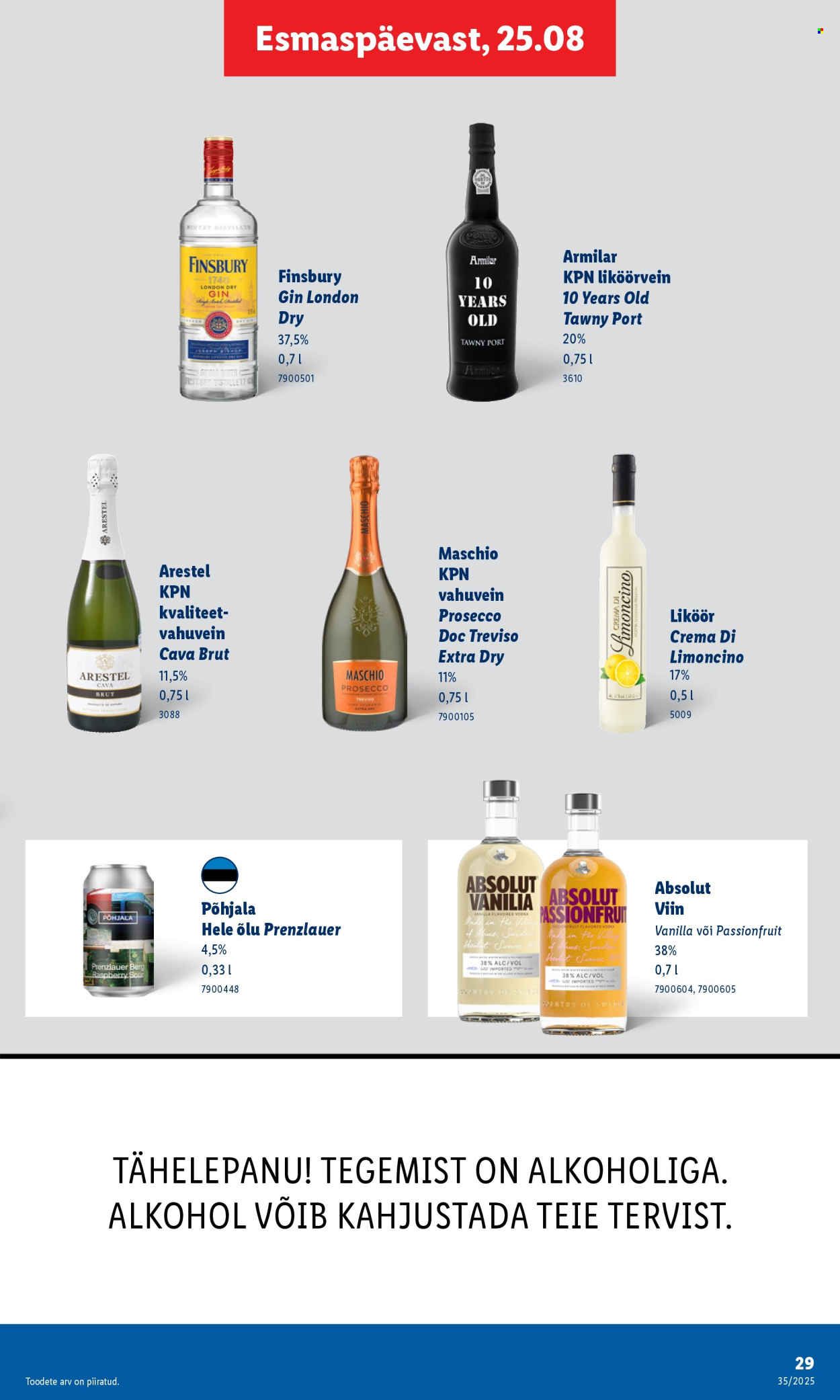 Lidl kliendileht - 25.08.2025 - 31.08.2025. Lehekülg 29