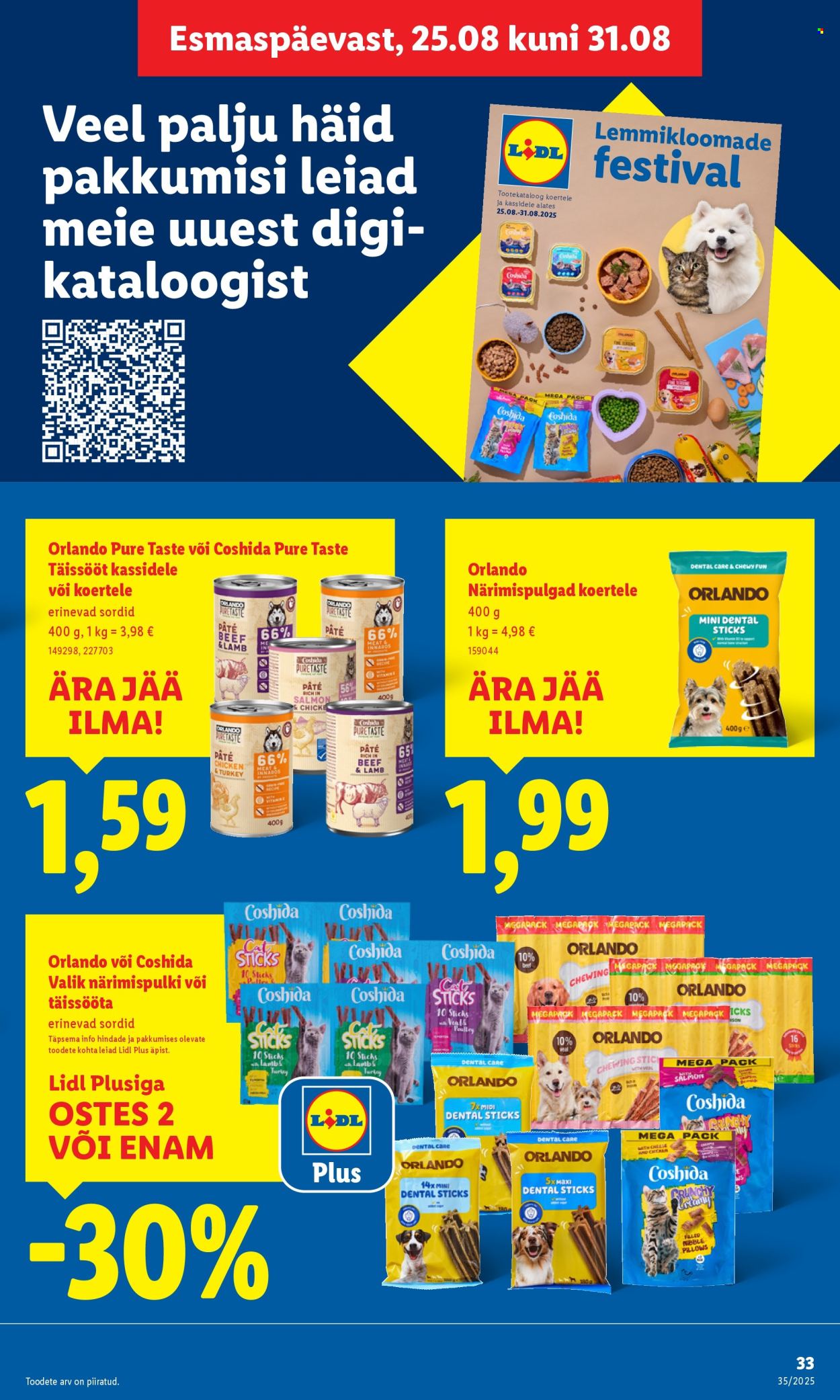 Lidl kliendileht - 25.08.2025 - 31.08.2025. Lehekülg 33