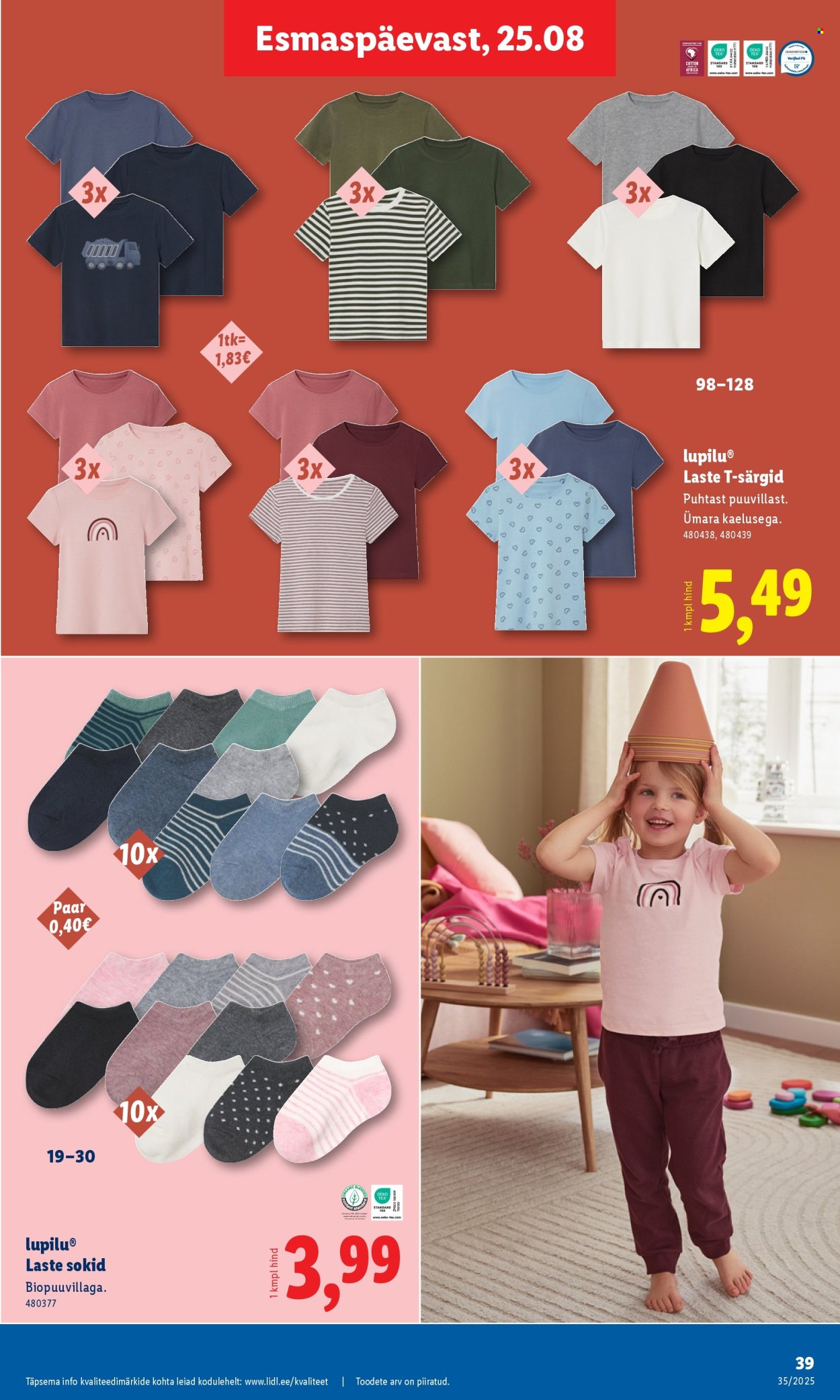 Lidl kliendileht - 25.08.2025 - 31.08.2025. Lehekülg 39