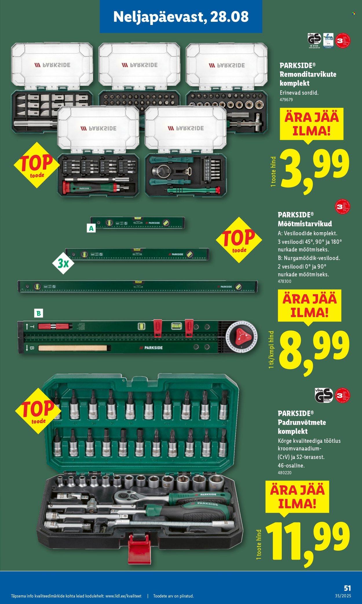 Lidl kliendileht - 25.08.2025 - 31.08.2025. Lehekülg 51