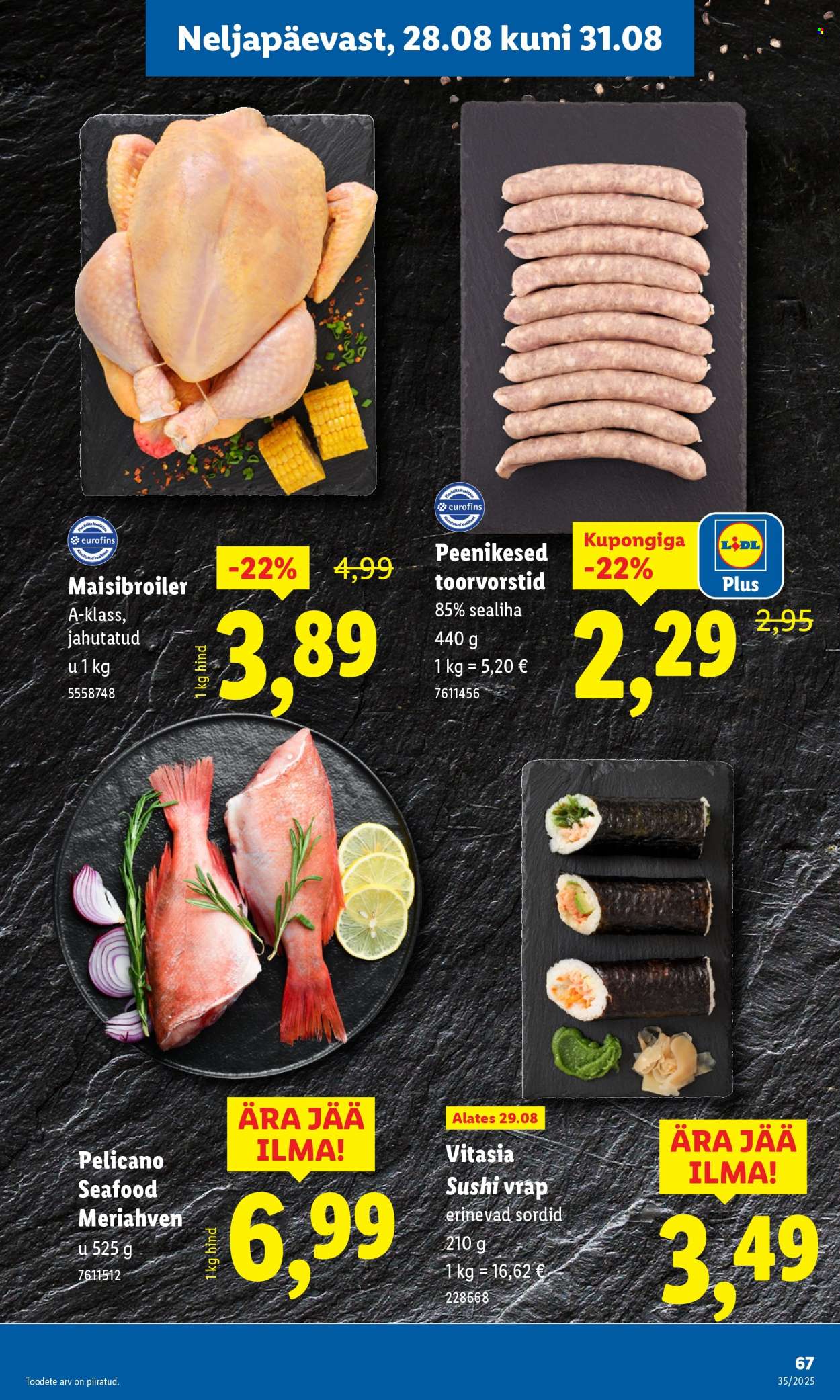 Lidl kliendileht - 25.08.2025 - 31.08.2025. Lehekülg 67