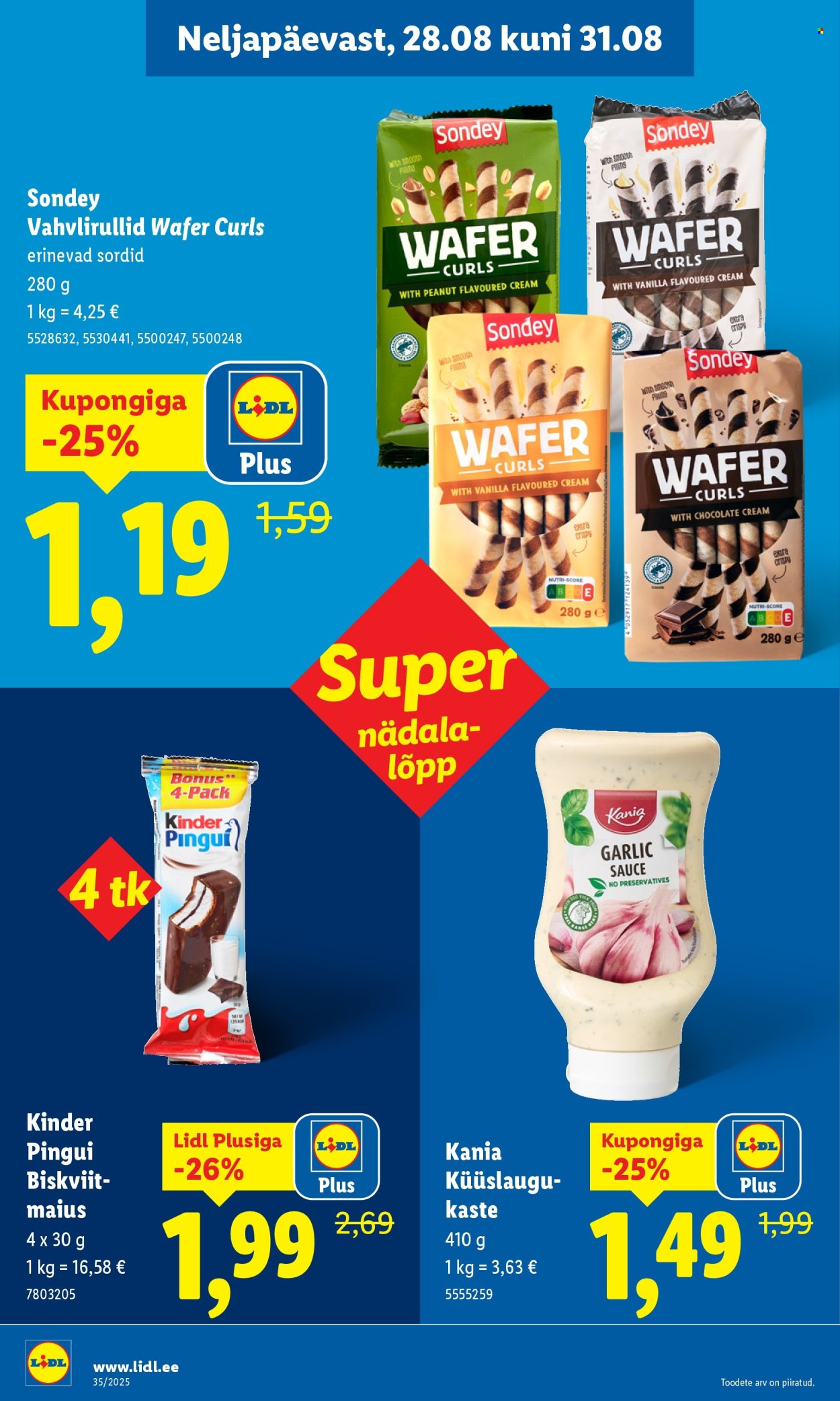 Lidl kliendileht - 25.08.2025 - 31.08.2025. Lehekülg 70