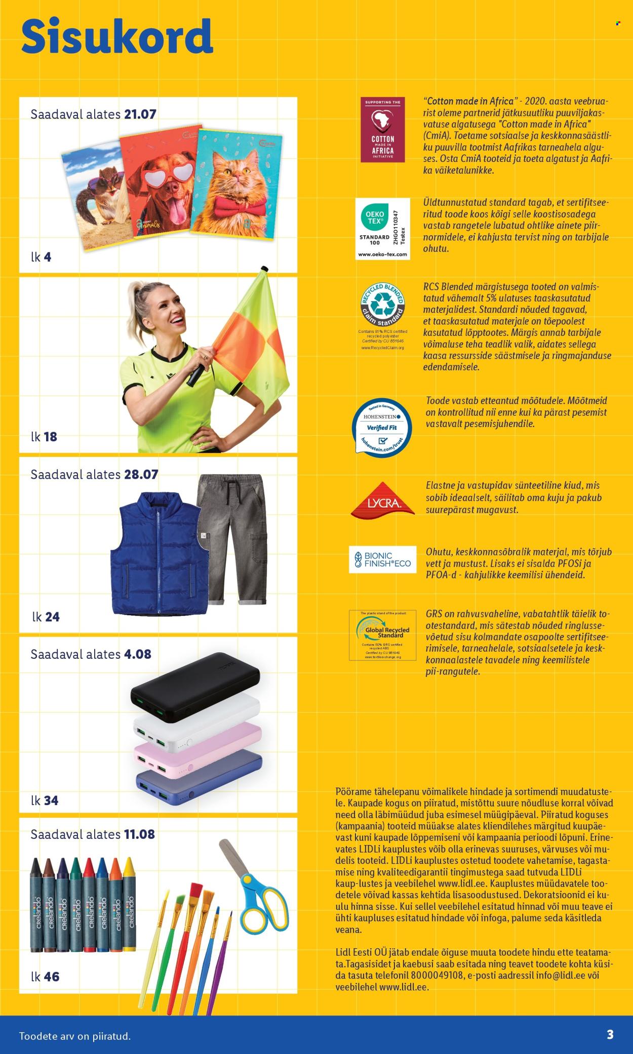 Lidl kliendileht. Lehekülg 3