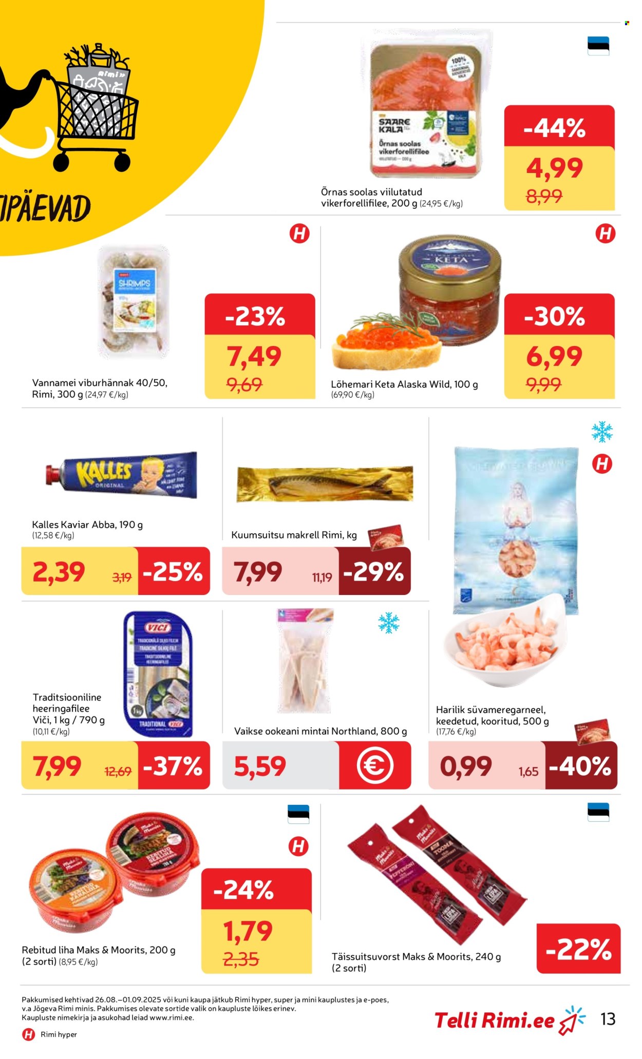 Rimi kliendileht - 26.08.2025 - 01.09.2025. Lehekülg 13