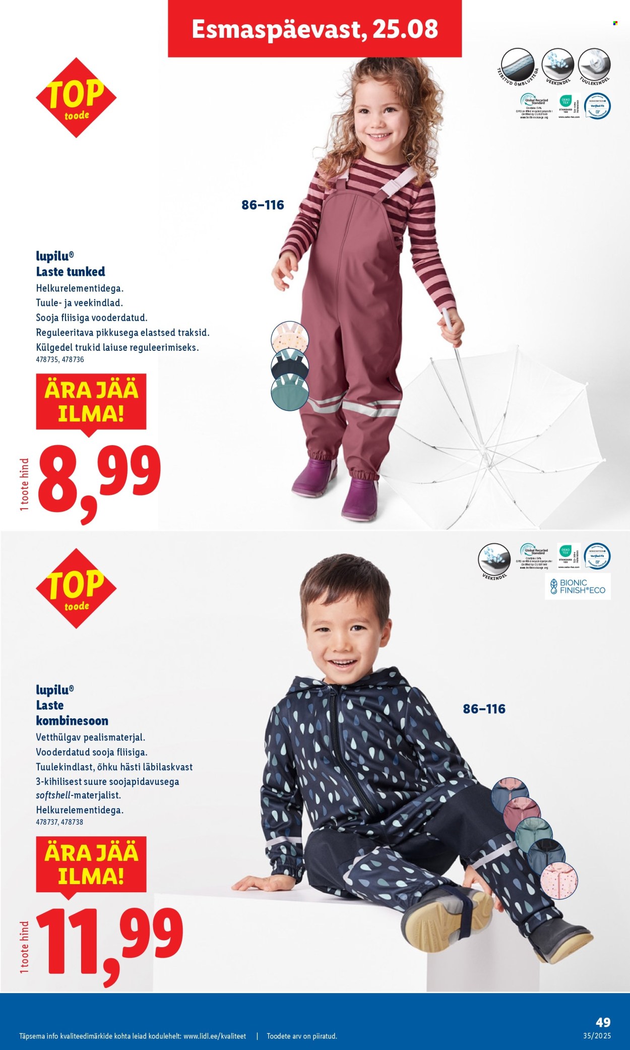 Lidl kliendileht - 28.08.2025 - 31.08.2025. Lehekülg 49