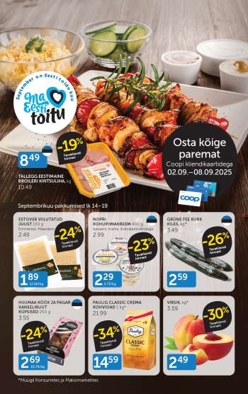 Kaupluse Coop kliendileht - 02.09.2025 - 08.09.2025.