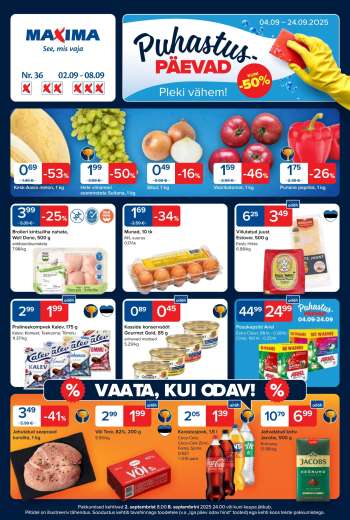Kaupluse Maxima kliendileht - 02.09.2025 - 08.09.2025.