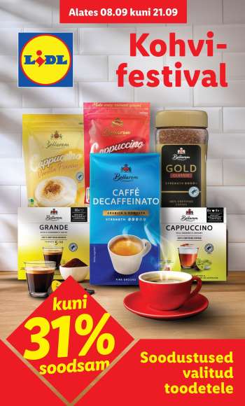 Kaupluse Lidl kliendileht - 08.09.2025 - 21.09.2025.
