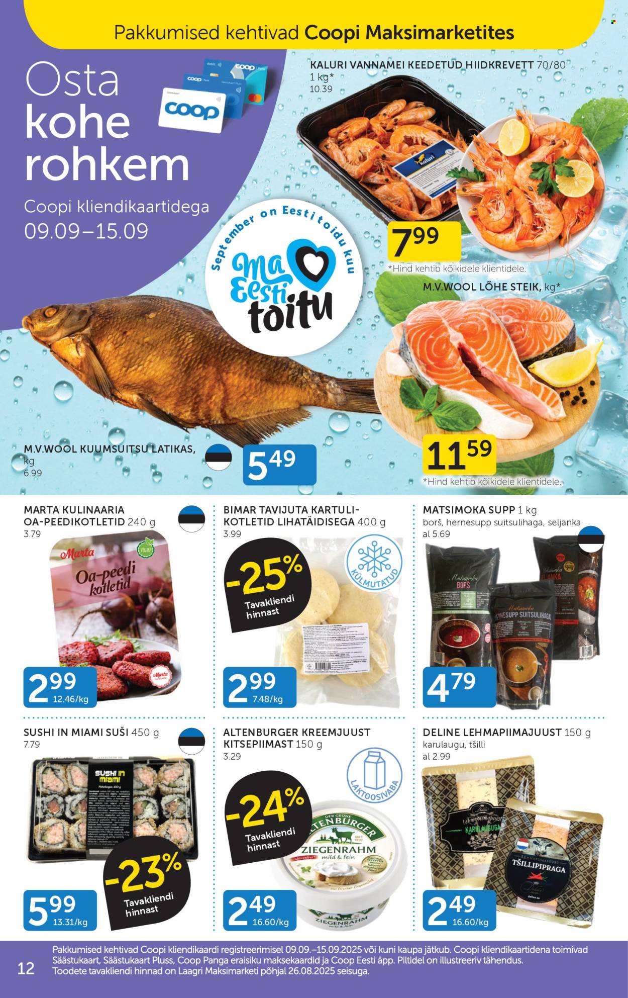Coop kliendileht - 09.09.2025 - 15.09.2025. Lehekülg 12