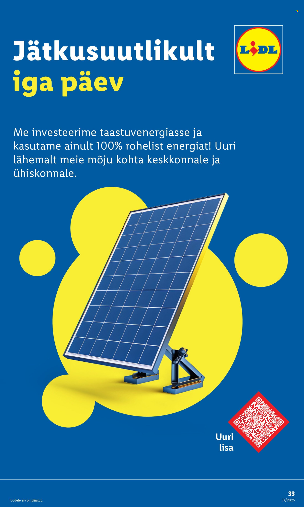 Lidl kliendileht - 11.09.2025 - 14.09.2025. Lehekülg 33