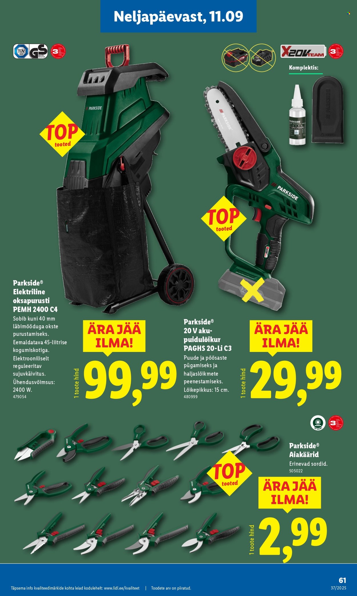 Lidl kliendileht - 11.09.2025 - 14.09.2025. Lehekülg 61