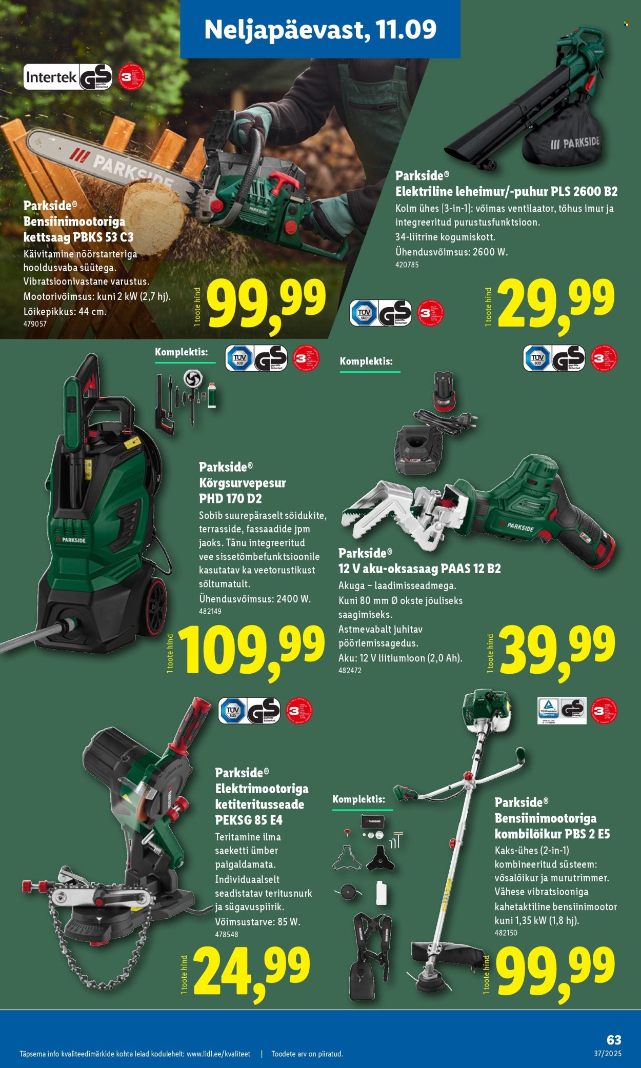 Lidl kliendileht - 11.09.2025 - 14.09.2025. Lehekülg 63