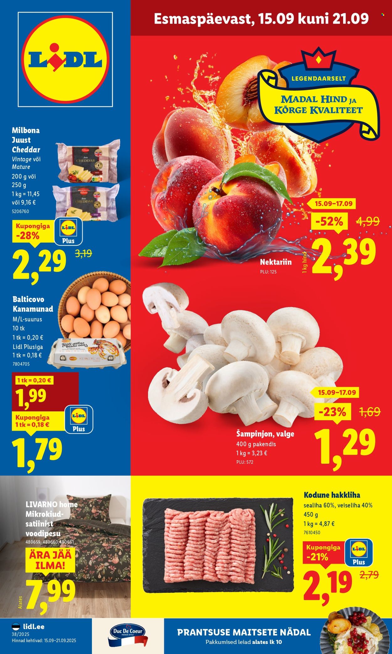 Lidl kliendileht - 15.09.2025 - 21.09.2025. Lehekülg 1