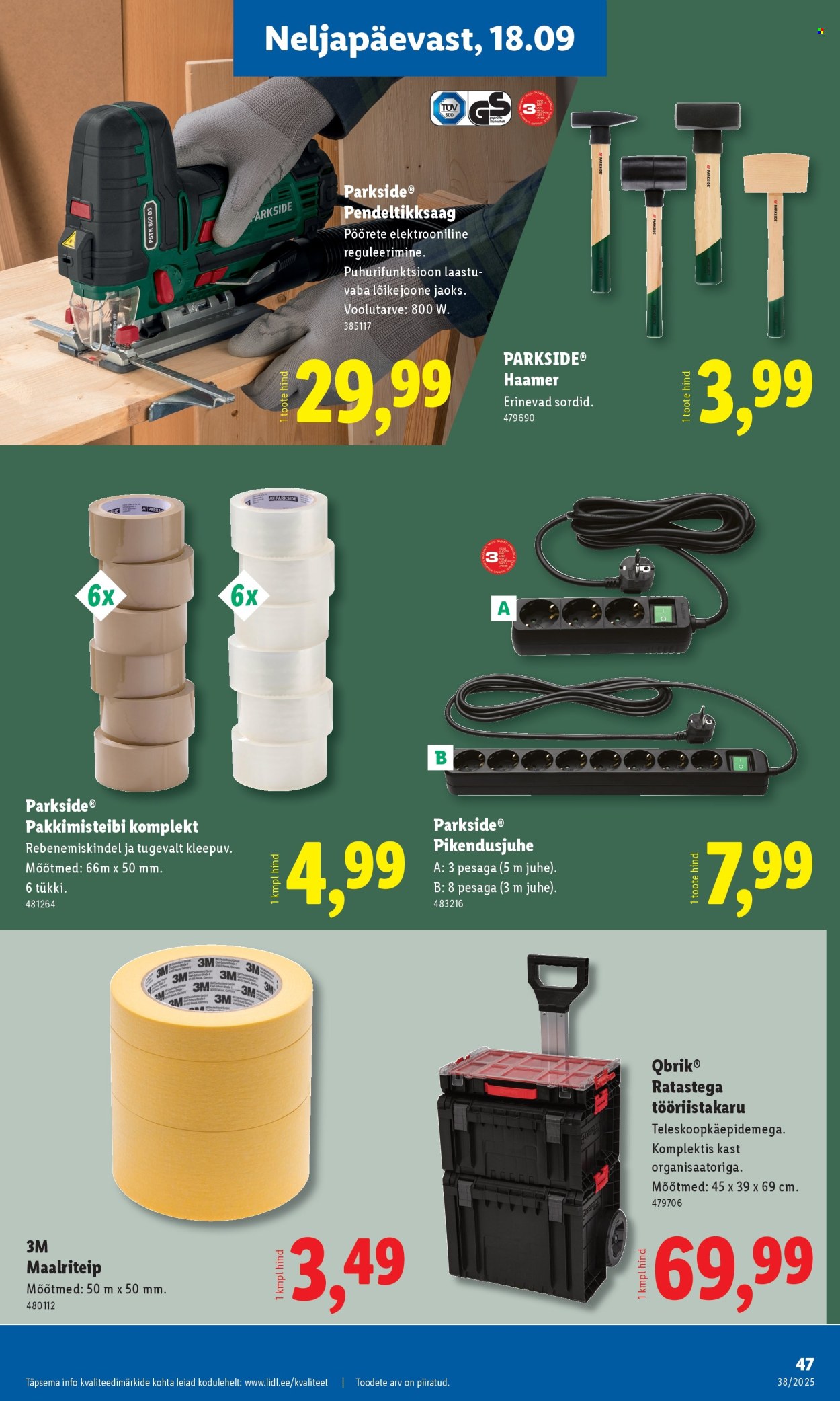Lidl kliendileht - 15.09.2025 - 21.09.2025. Lehekülg 47