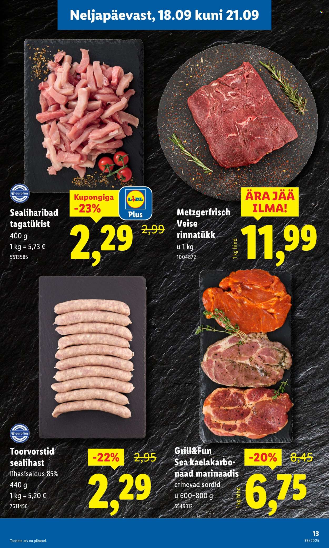 Lidl kliendileht - 18.09.2025 - 21.09.2025. Lehekülg 13