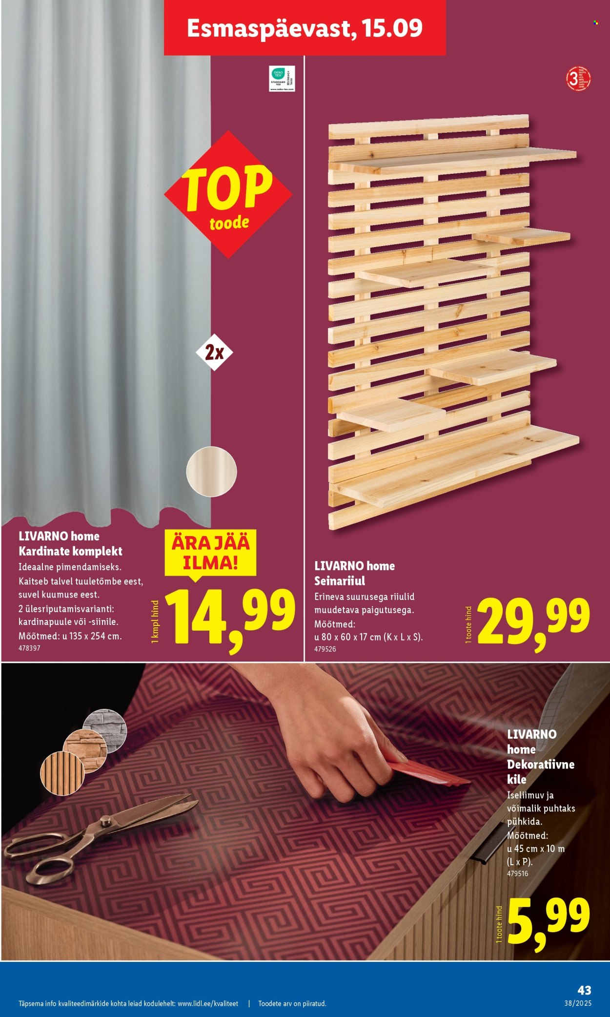 Lidl kliendileht - 18.09.2025 - 21.09.2025. Lehekülg 43
