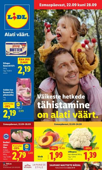 Kaupluse Lidl kliendileht - 22.09.2025 - 28.09.2025.