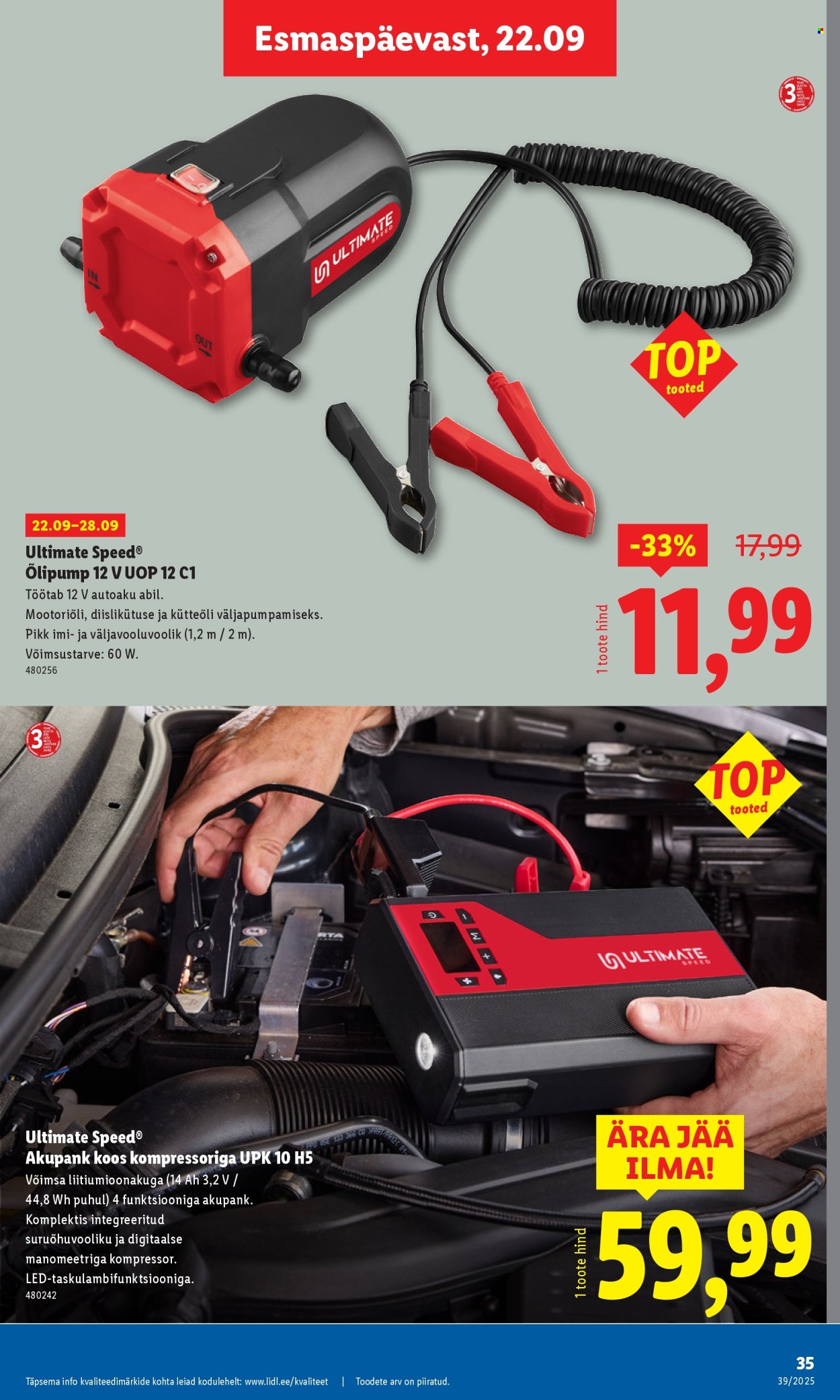 Lidl kliendileht - 22.09.2025 - 28.09.2025. Lehekülg 31