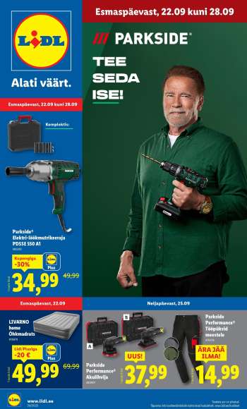Kaupluse Lidl kliendileht - 22.09.2025 - 28.09.2025.