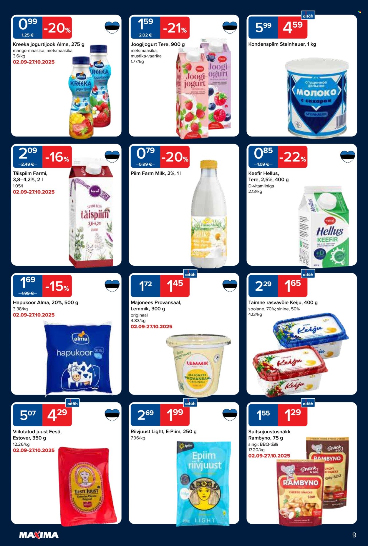 Maxima kliendileht - 23.09.2025 - 29.09.2025. Lehekülg 9