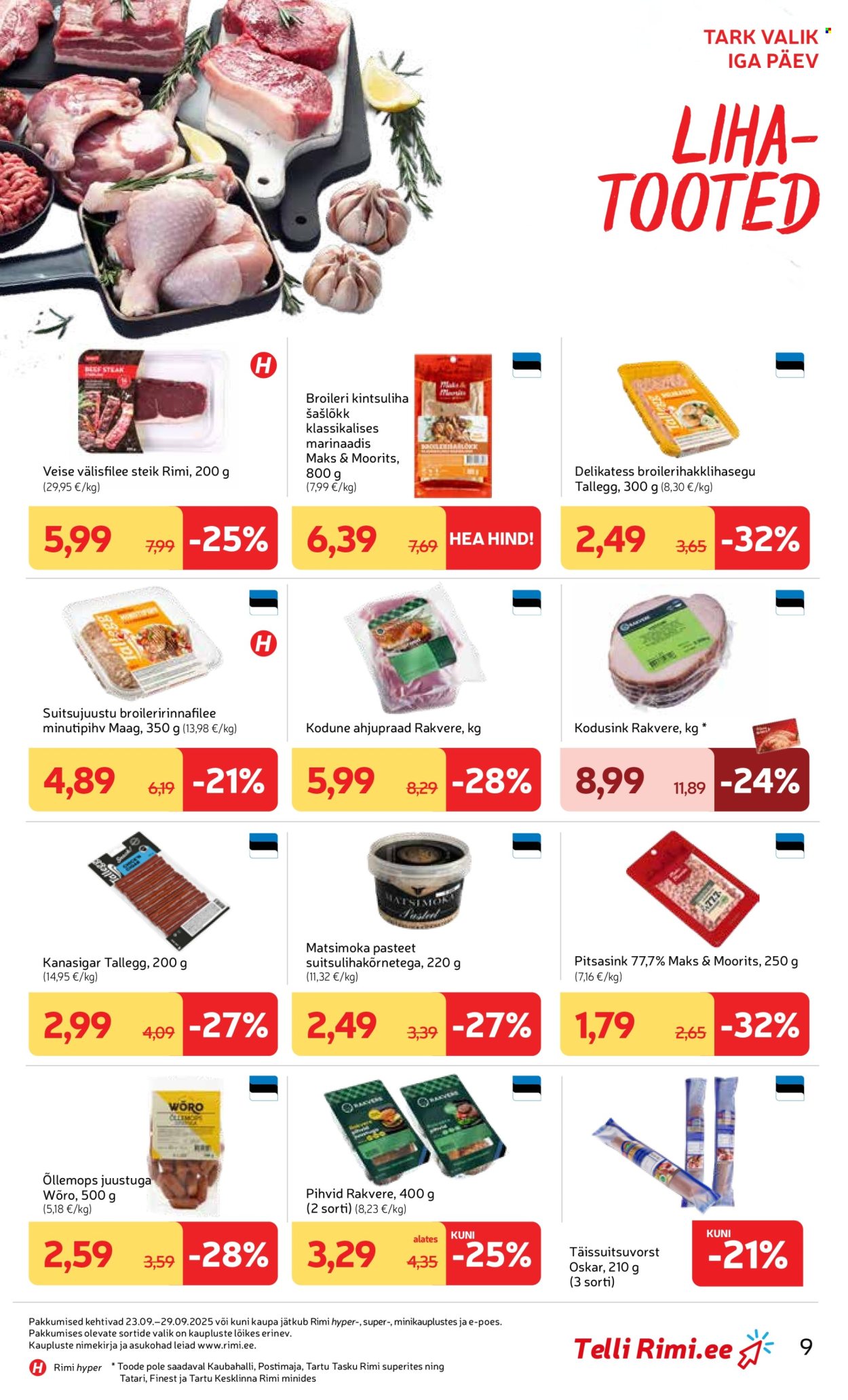 Rimi kliendileht - 23.09.2025 - 29.09.2025. Lehekülg 9
