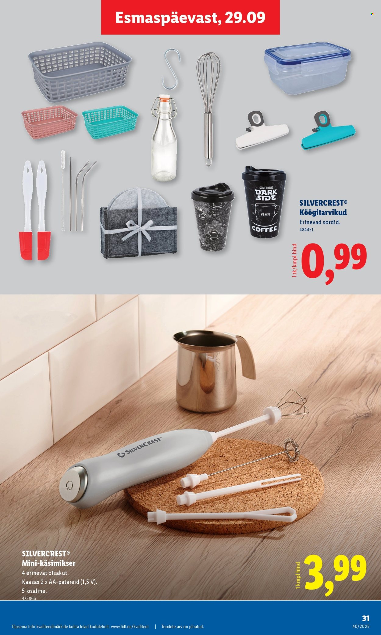 Lidl kliendileht - 29.09.2025 - 05.10.2025. Lehekülg 31