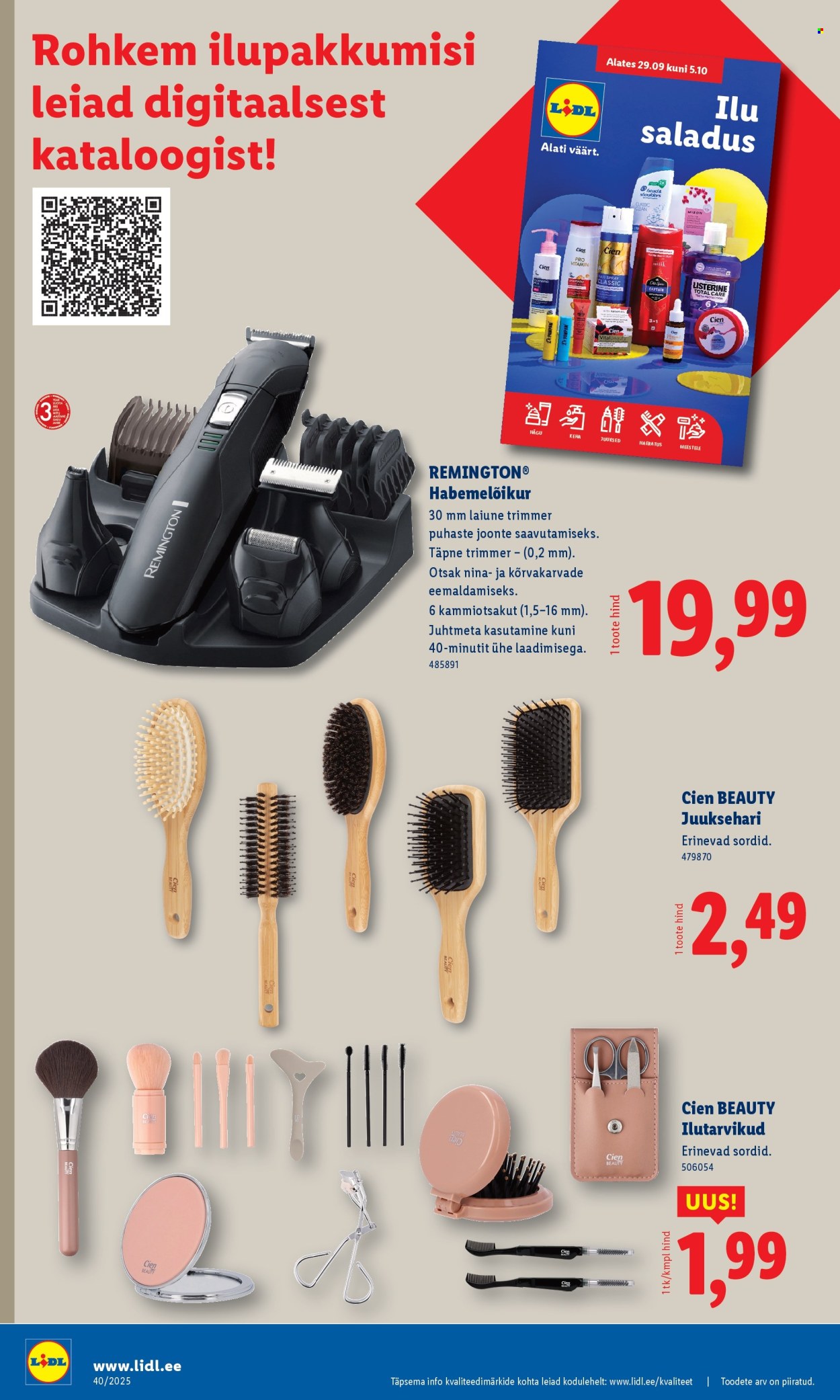 Lidl kliendileht - 29.09.2025 - 05.10.2025. Lehekülg 34