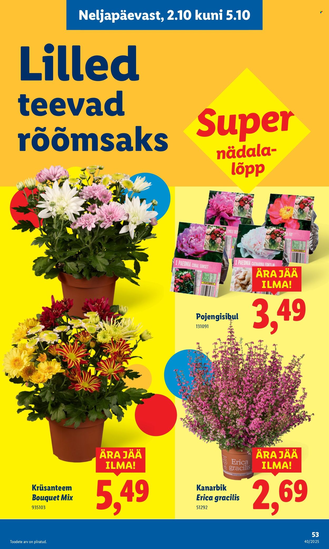 Lidl kliendileht - 29.09.2025 - 05.10.2025. Lehekülg 53