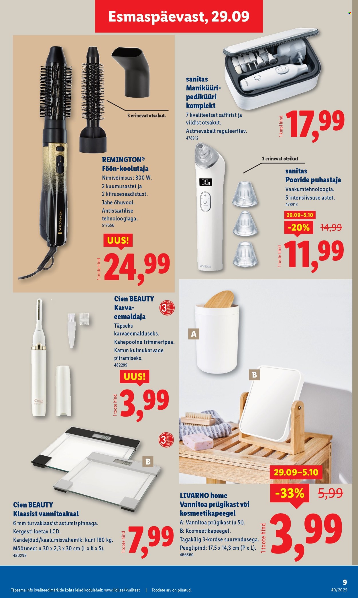 Lidl kliendileht - 29.09.2025 - 05.10.2025. Lehekülg 9