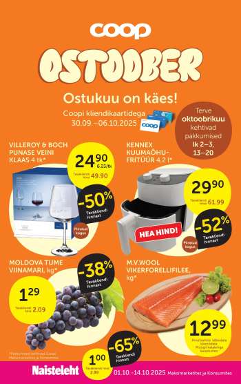 Kaupluse Coop kliendileht - 30.09.2025 - 06.10.2025.