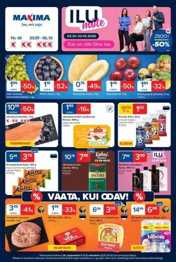 Kaupluse Maxima kliendileht - 30.09.2025 - 06.10.2025.
