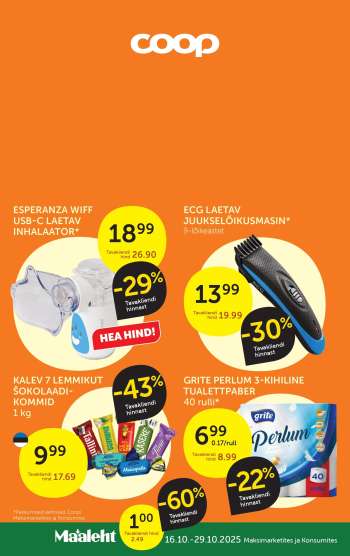Kaupluse Coop kliendileht - 14.10.2025 - 20.10.2025.