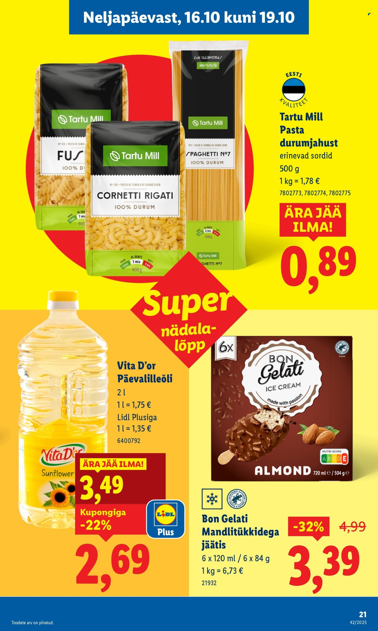Lidl kliendileht - 16.10.2025 - 19.10.2025. Lehekülg 21