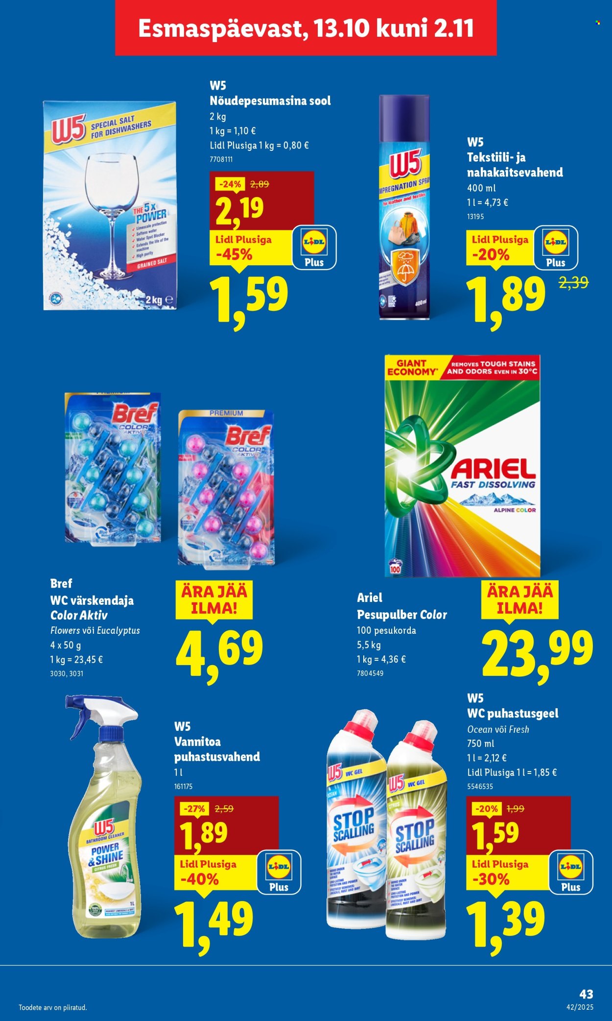 Lidl kliendileht - 16.10.2025 - 19.10.2025. Lehekülg 43